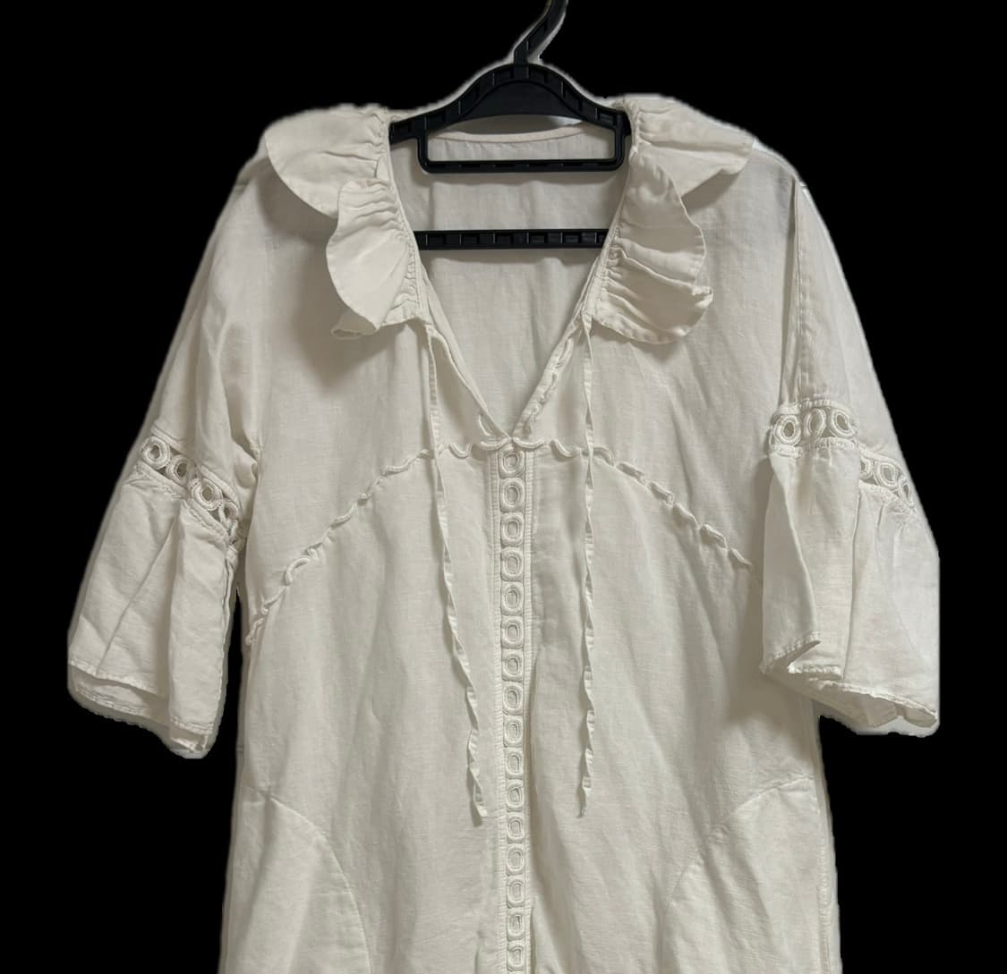 TSUMORI CHISATO 정품 면 100% 롱 원피스 (아이보리) 상품이미지1