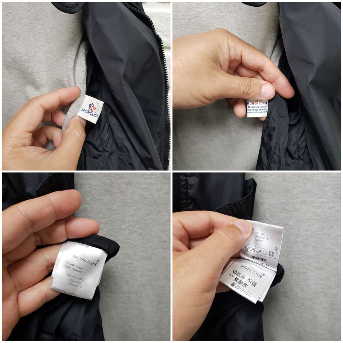 [1/정품] 몽클레어 와펜 바람막이 자켓 블랙 상품이미지7