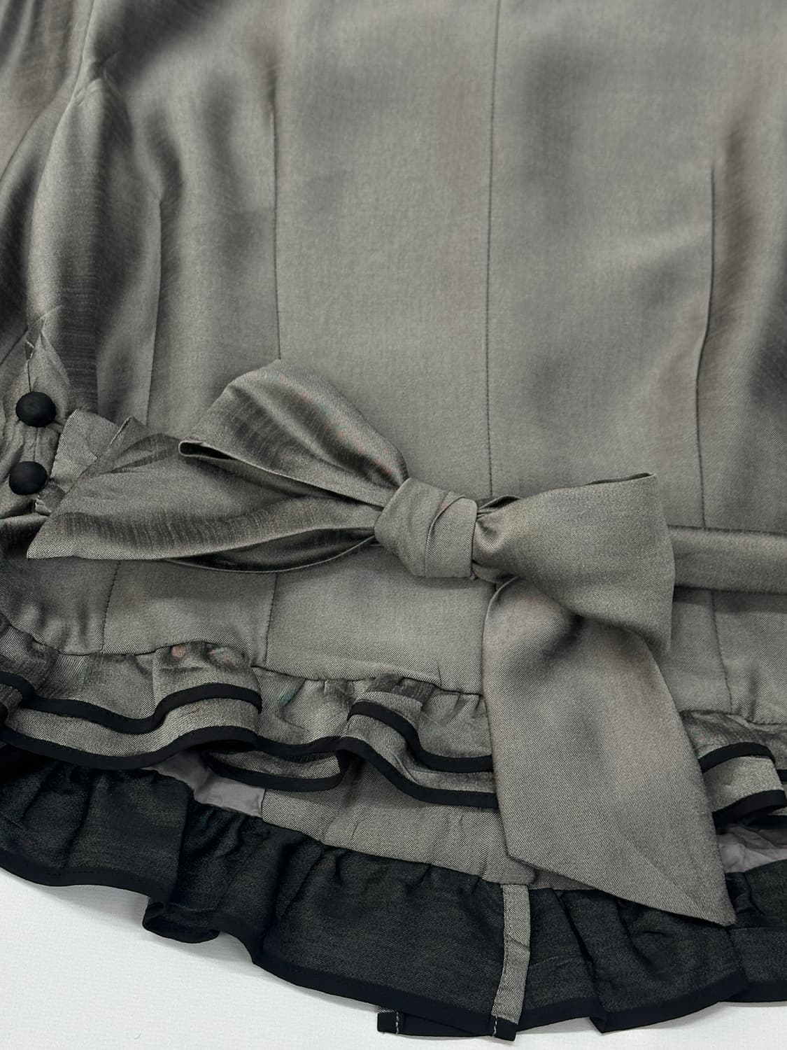 🩶고스로리 블랙 히메 갸루  블라우스 자켓🩶  리본 프릴 데빌 지뢰계 상품이미지5