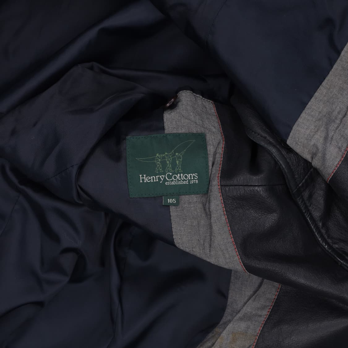 105 헨리코튼 송아지 가죽 자켓 N7329 상품이미지4