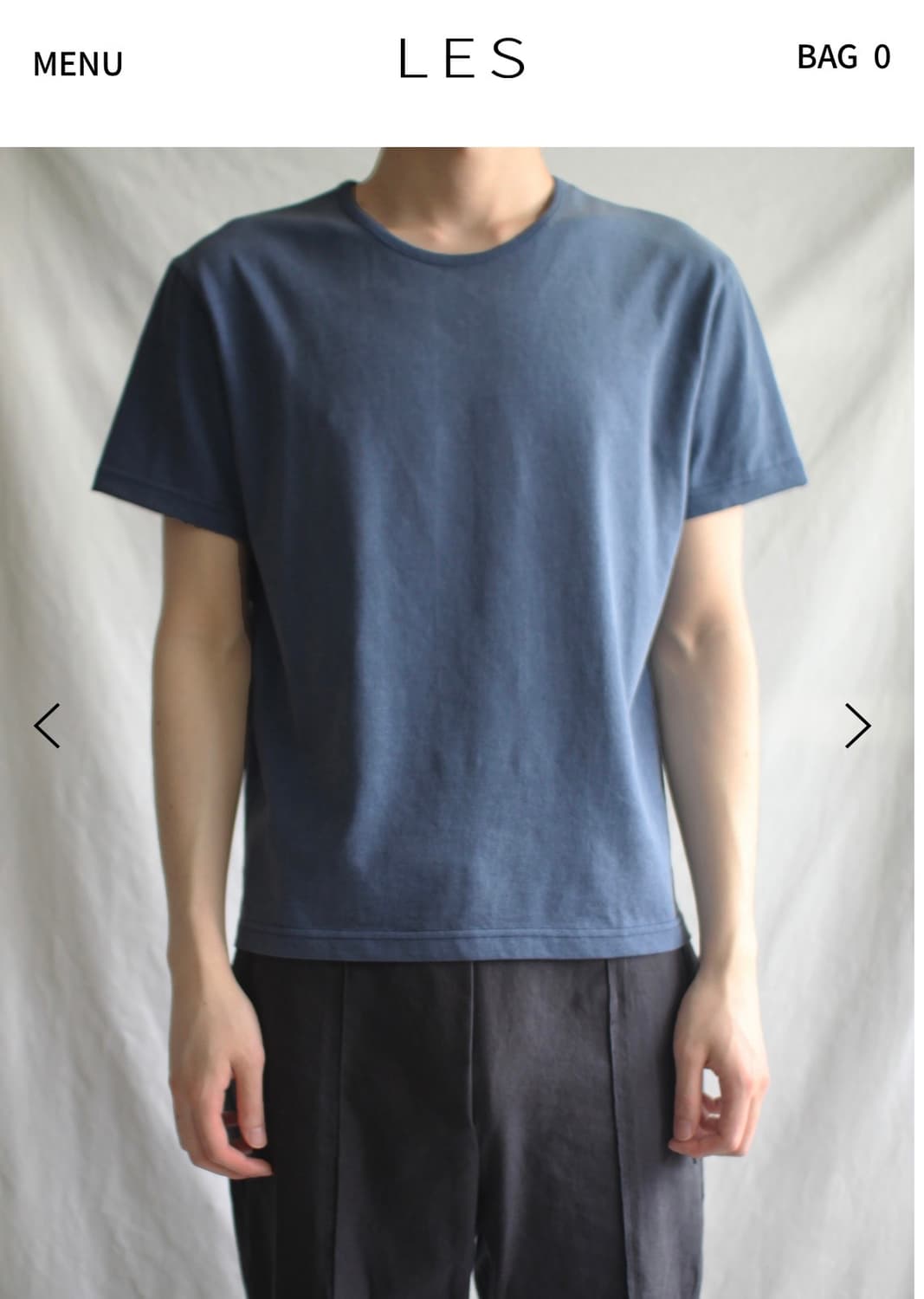 Les Brev T-shirt 반팔 블루 2 상품이미지1