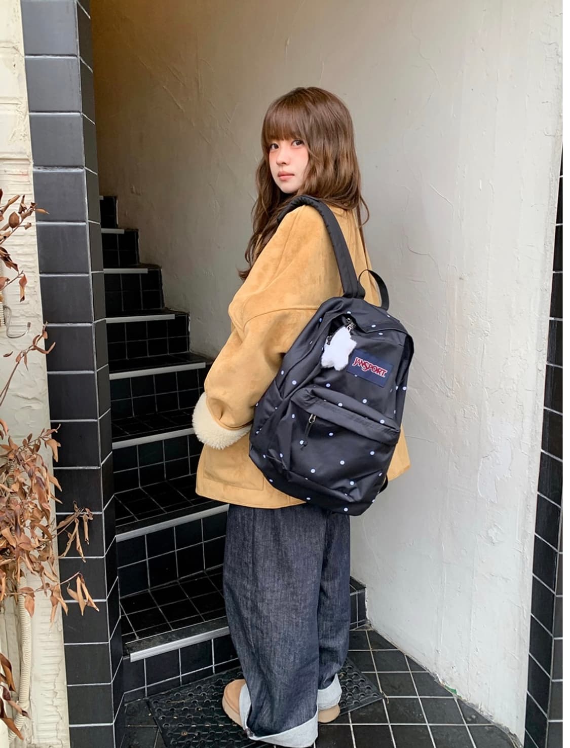 잔스포츠 땡땡이 도트 폴카닷 슈퍼브레이크 백팩 상품이미지1