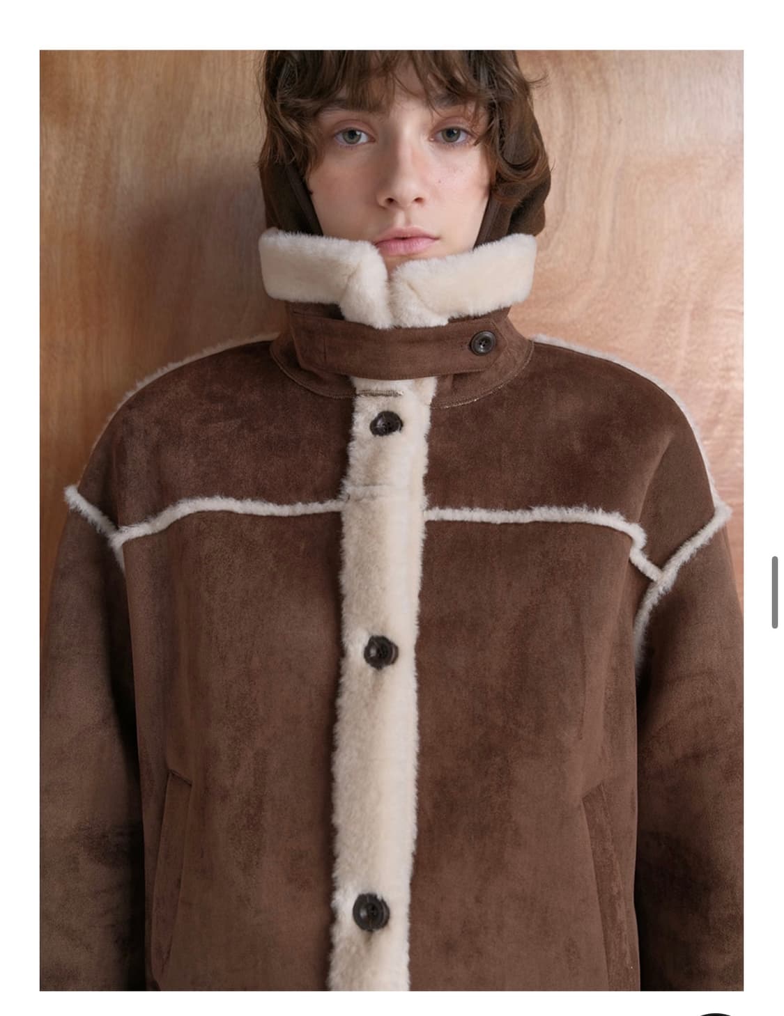 High-neck Shearling 무스탕 상품이미지2