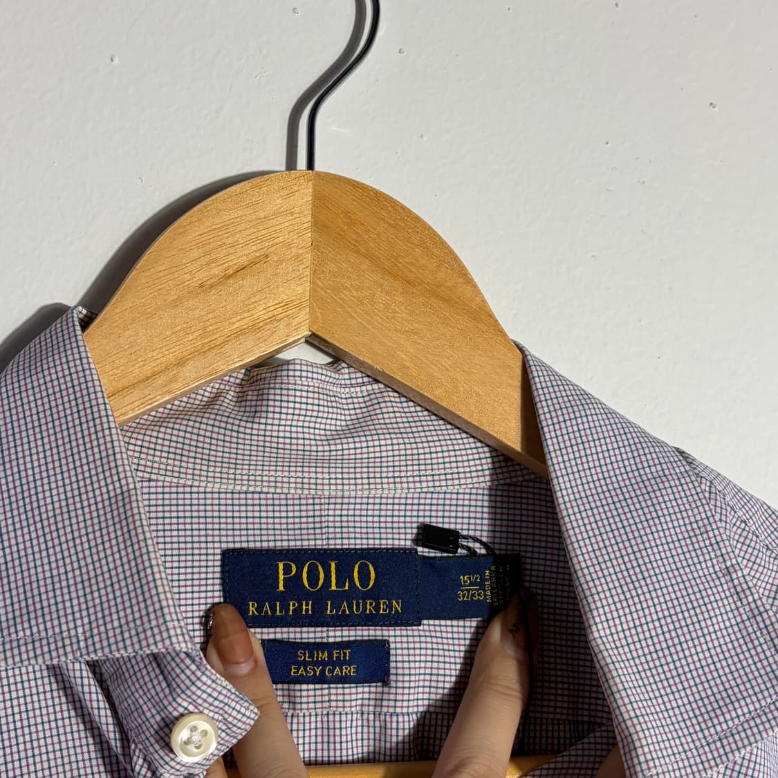 폴로 랄프로렌 빈티지 미니 체크 셔츠 (무료배송) 상품이미지2