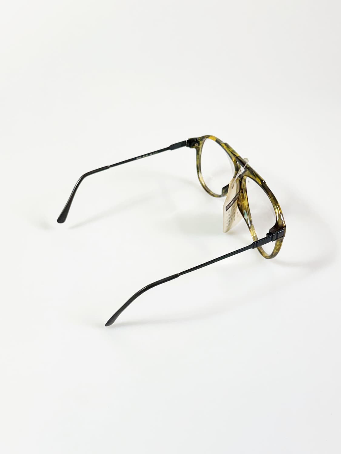 90s LONG CHAMP 마블 스퀘어 보잉 프레임 빈티지 안경 상품이미지4