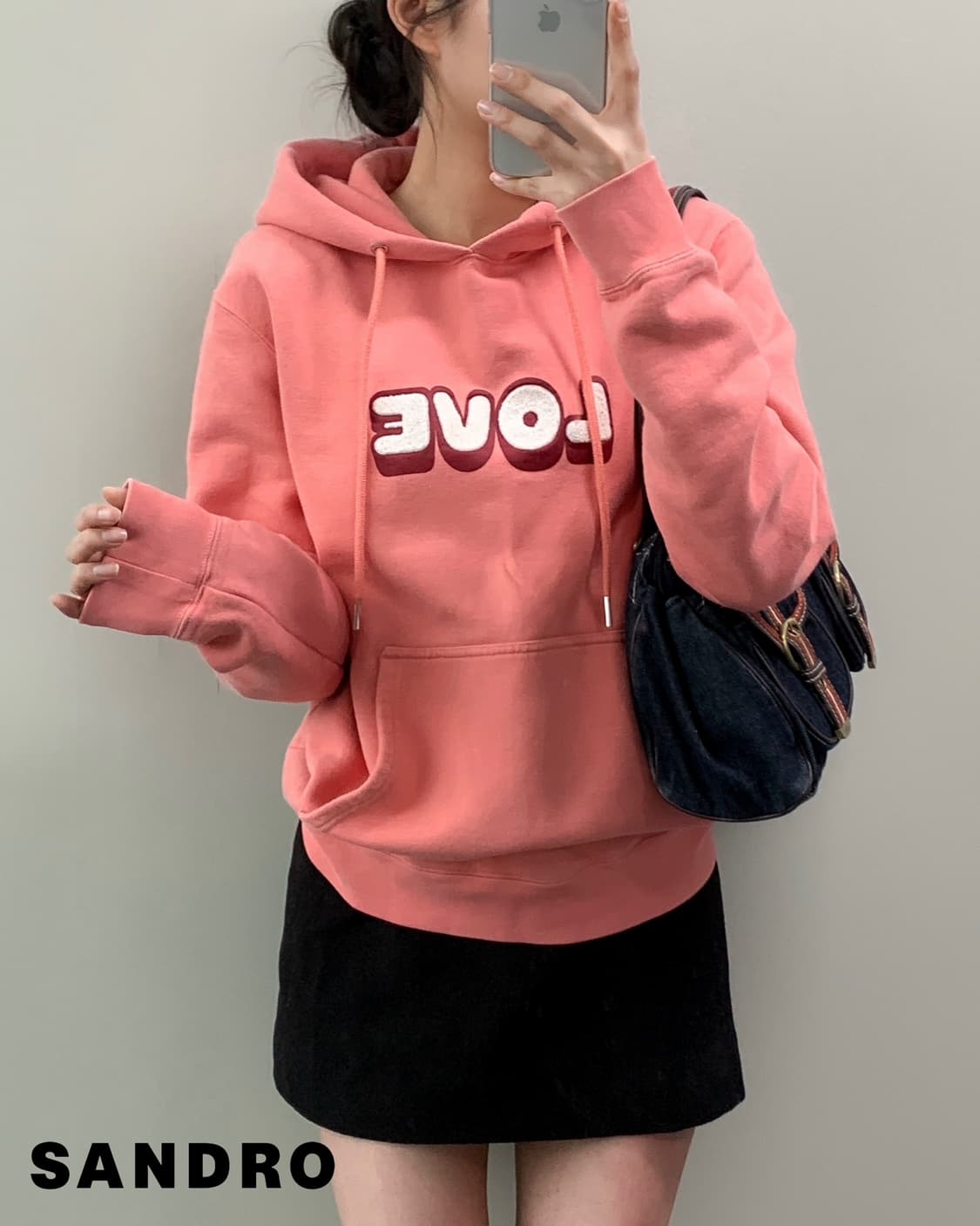 산드로 러브 후드티  상품이미지1