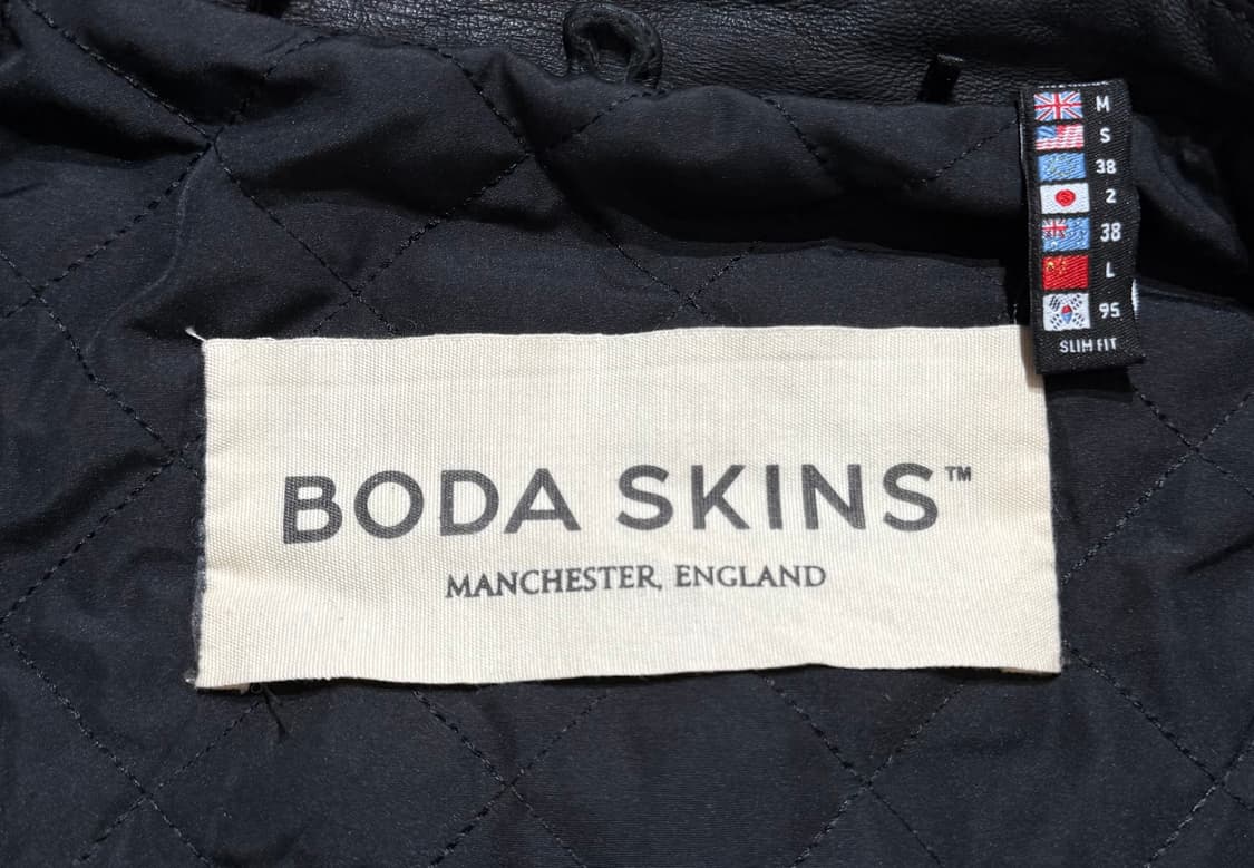 보다스킨 케이마이클 쉽스킨 바이커 레더 자켓 상품이미지6