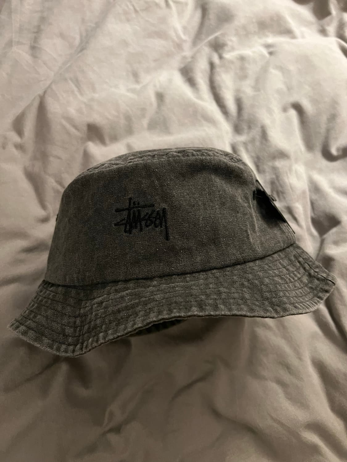 스투시 버킷햇 벙거지 워싱 그레이 새제품 상품이미지1