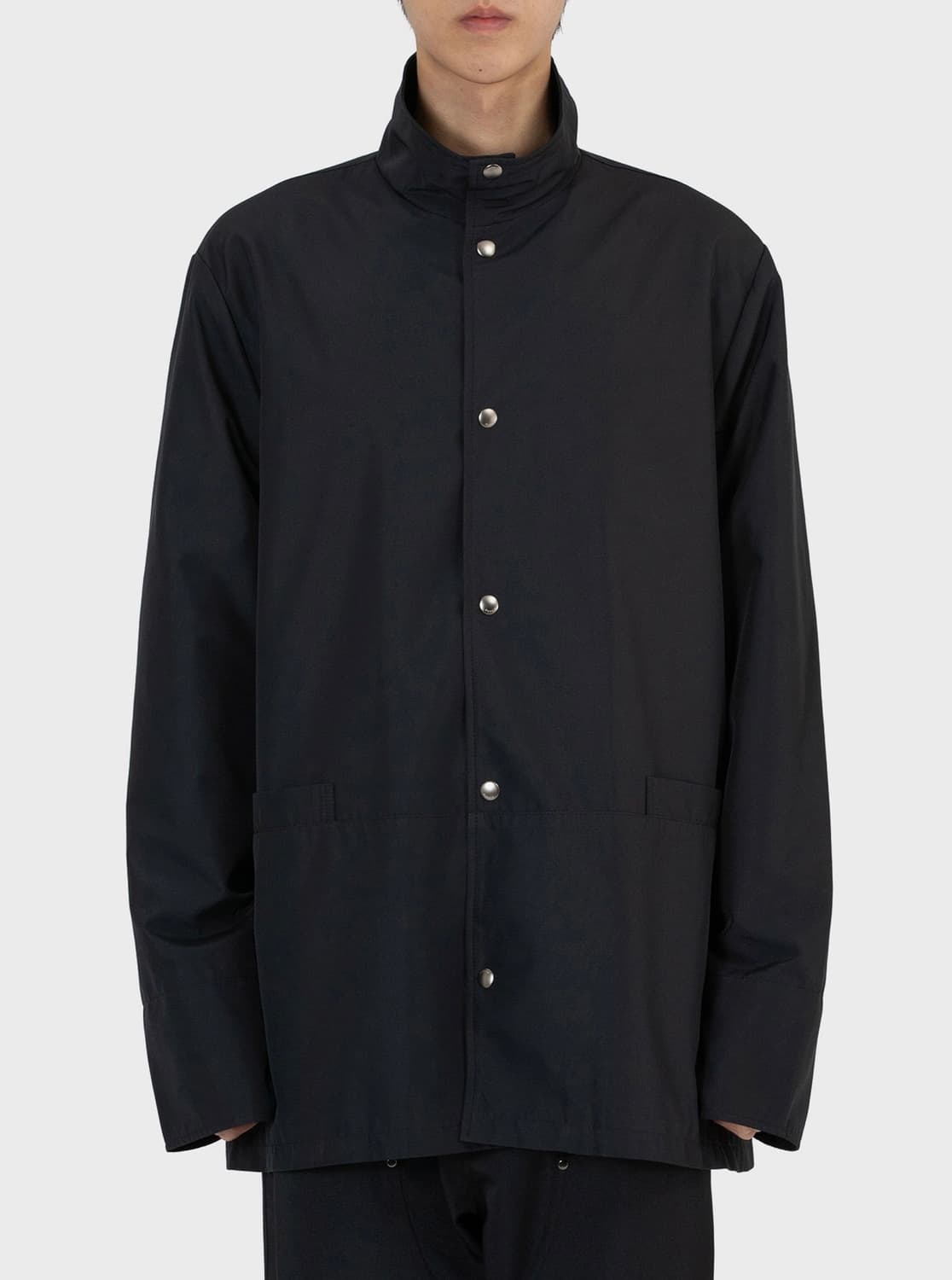 유노이아 맨즈 스냅 칼라 재킷 블랙 L 상품이미지1