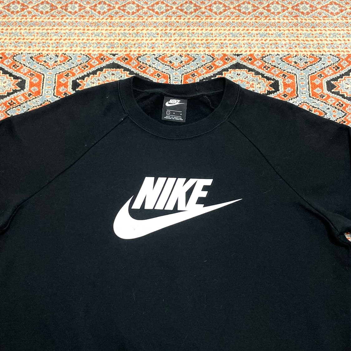나이키 스펠로고 블랙 맨투맨 남성L 상품이미지2