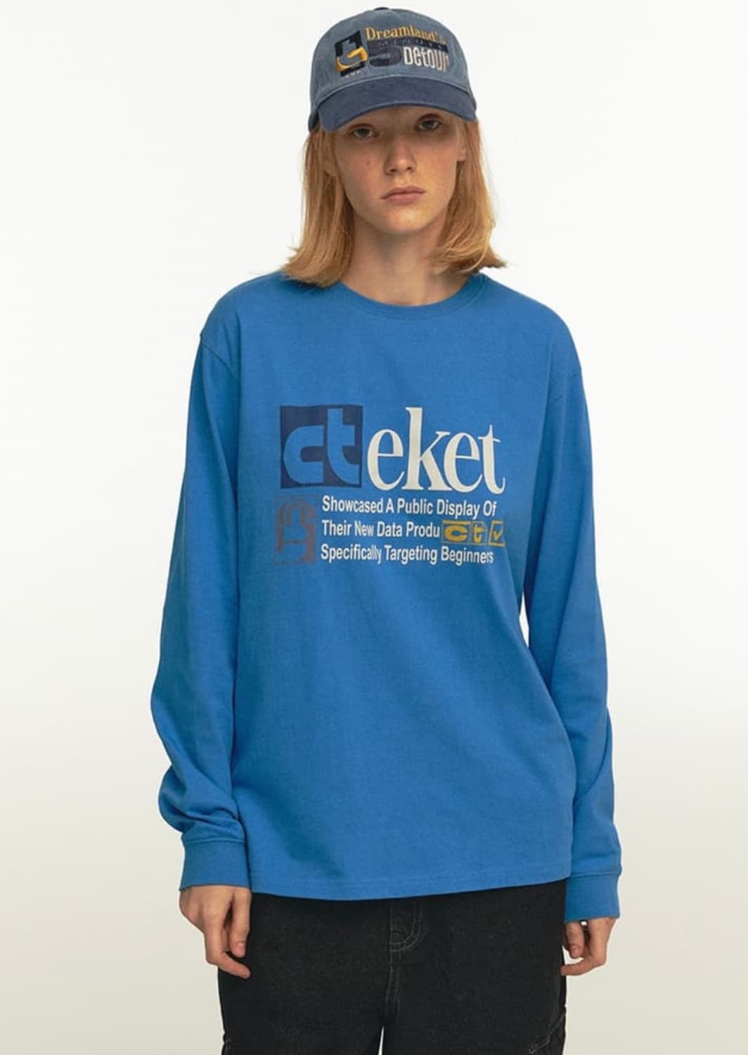 Plan L/S Tee blue 상품이미지1