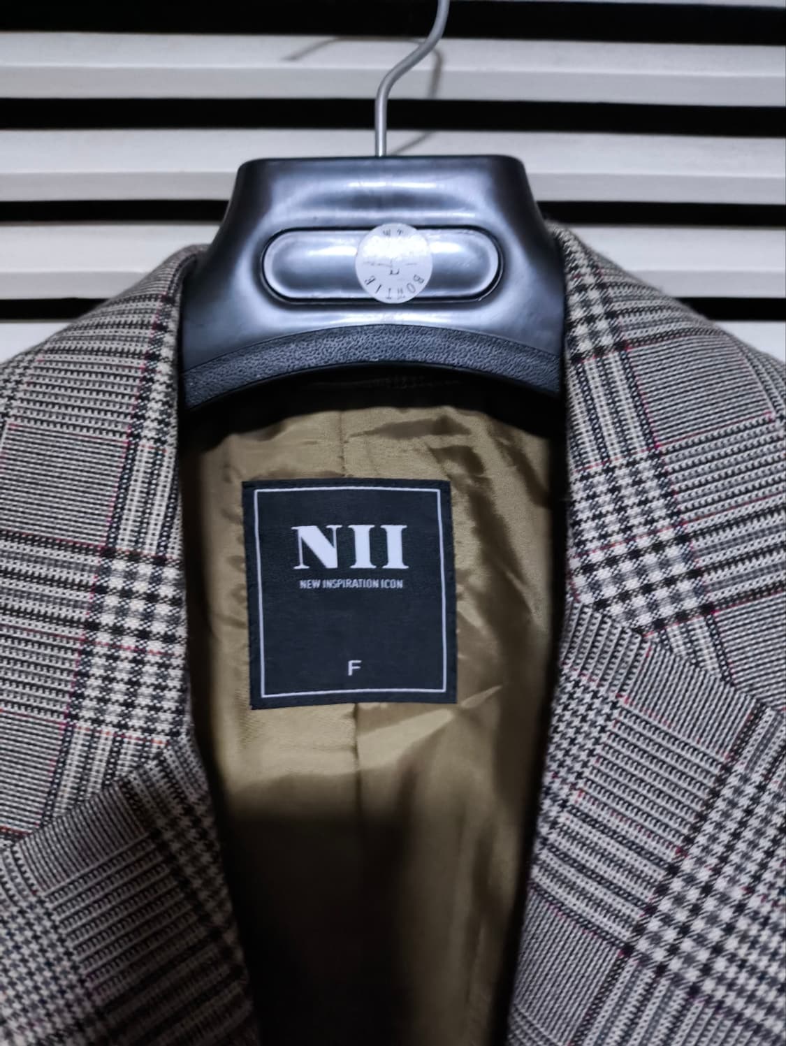 새거 F 프리 NII 니 체크 블레이져 상품이미지2
