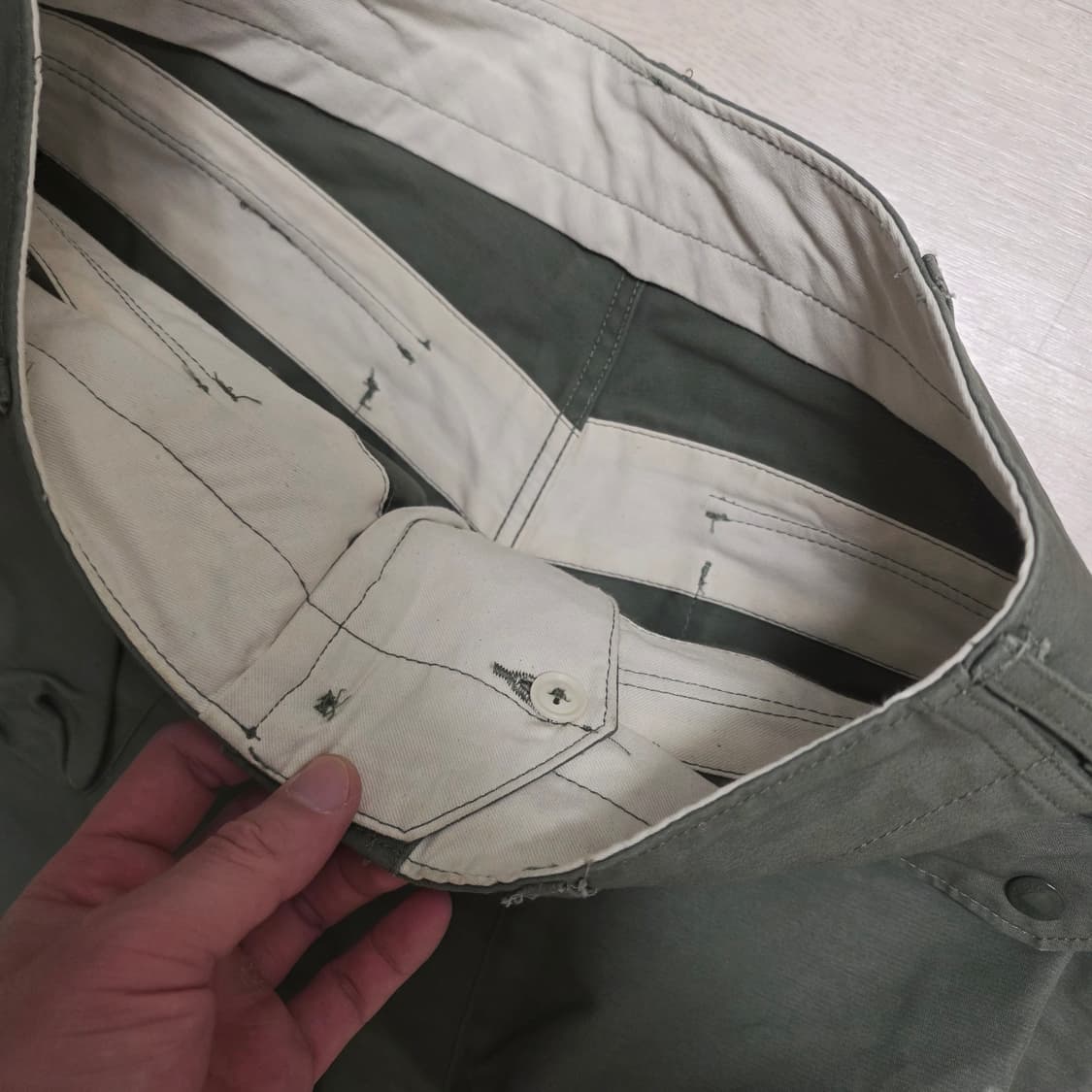 [30] 엔지니어드가먼츠 노르웨이지안 팬츠 올리브 엔가 상품이미지3