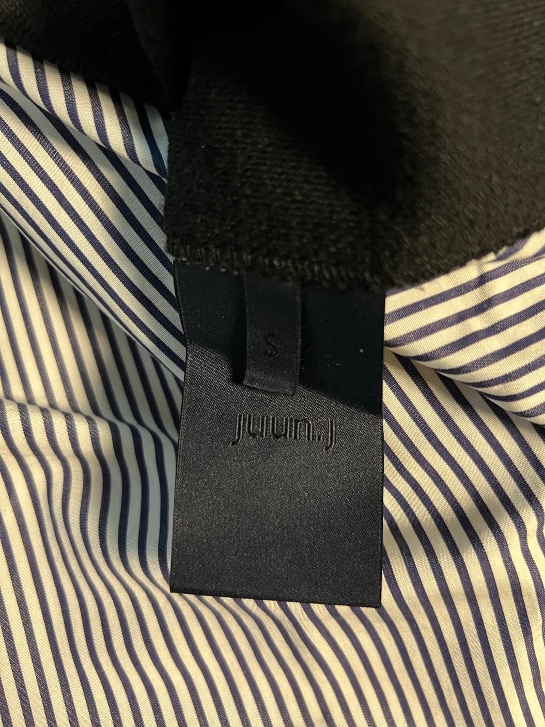 준지 19FW 스트라이프 셔츠 레이어드 니트 S 상품이미지5