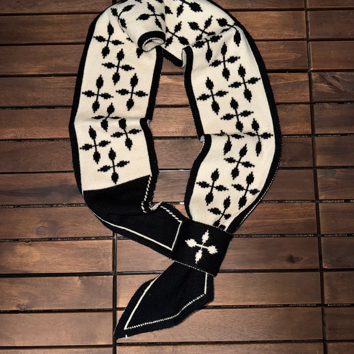 패턴 리버시블 쁘띠 머플러 상품이미지3