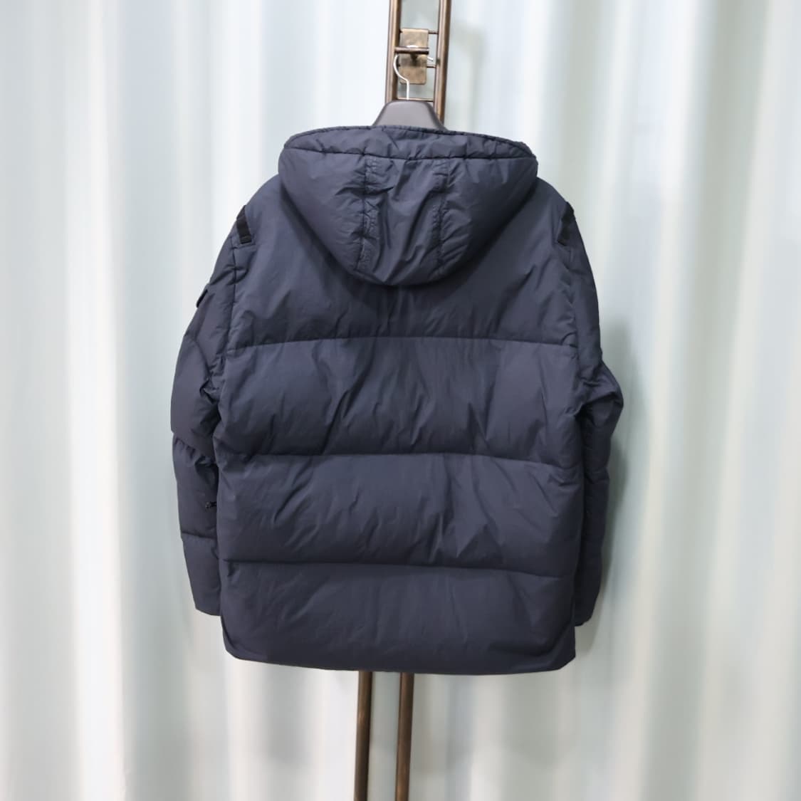 스톤아일랜드 크링클랩스 네이비 나일론 후드 패딩 XL/105 상품이미지6