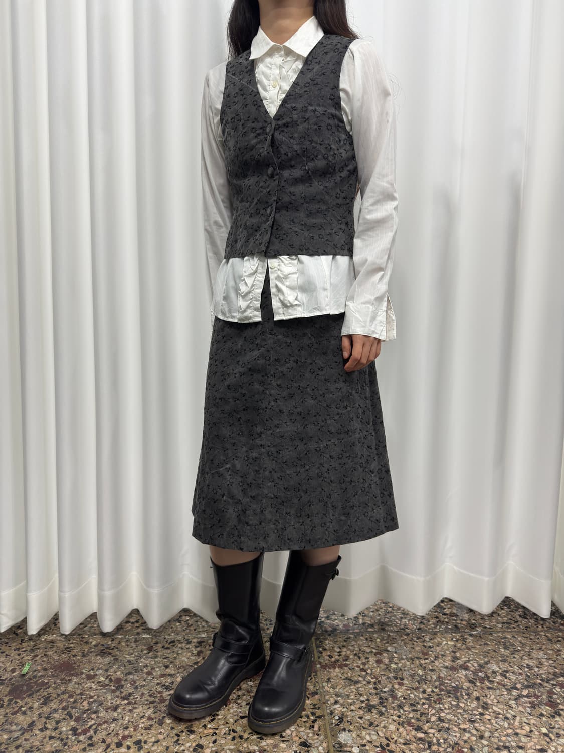 white frill shirt 상품이미지7