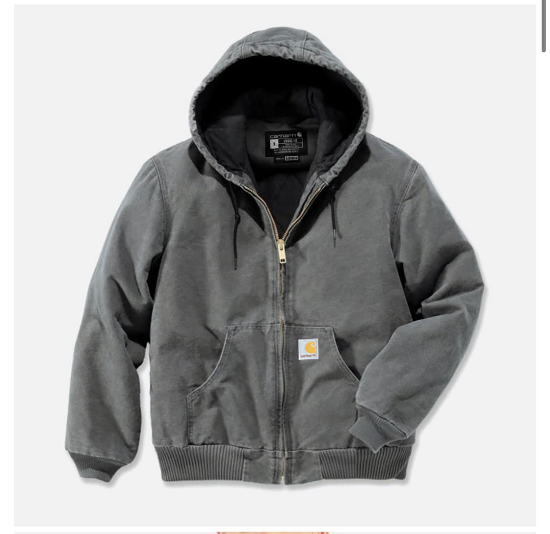 칼하트 j140 덕 액티브 자켓 그레이블 색 M사이즈 상품이미지1