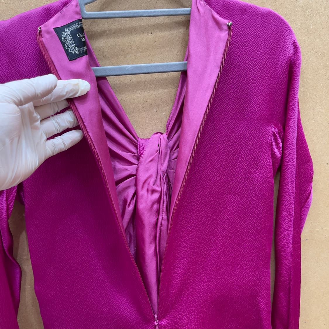 크리스찬디올 노티드 실크 블라우스 상품이미지8