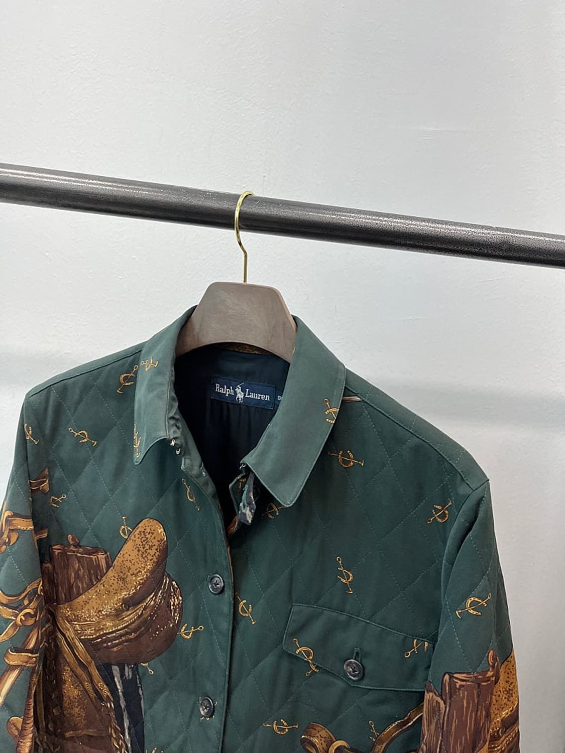 여) 폴로 80s 빈티지 퀼팅자켓  상품이미지6