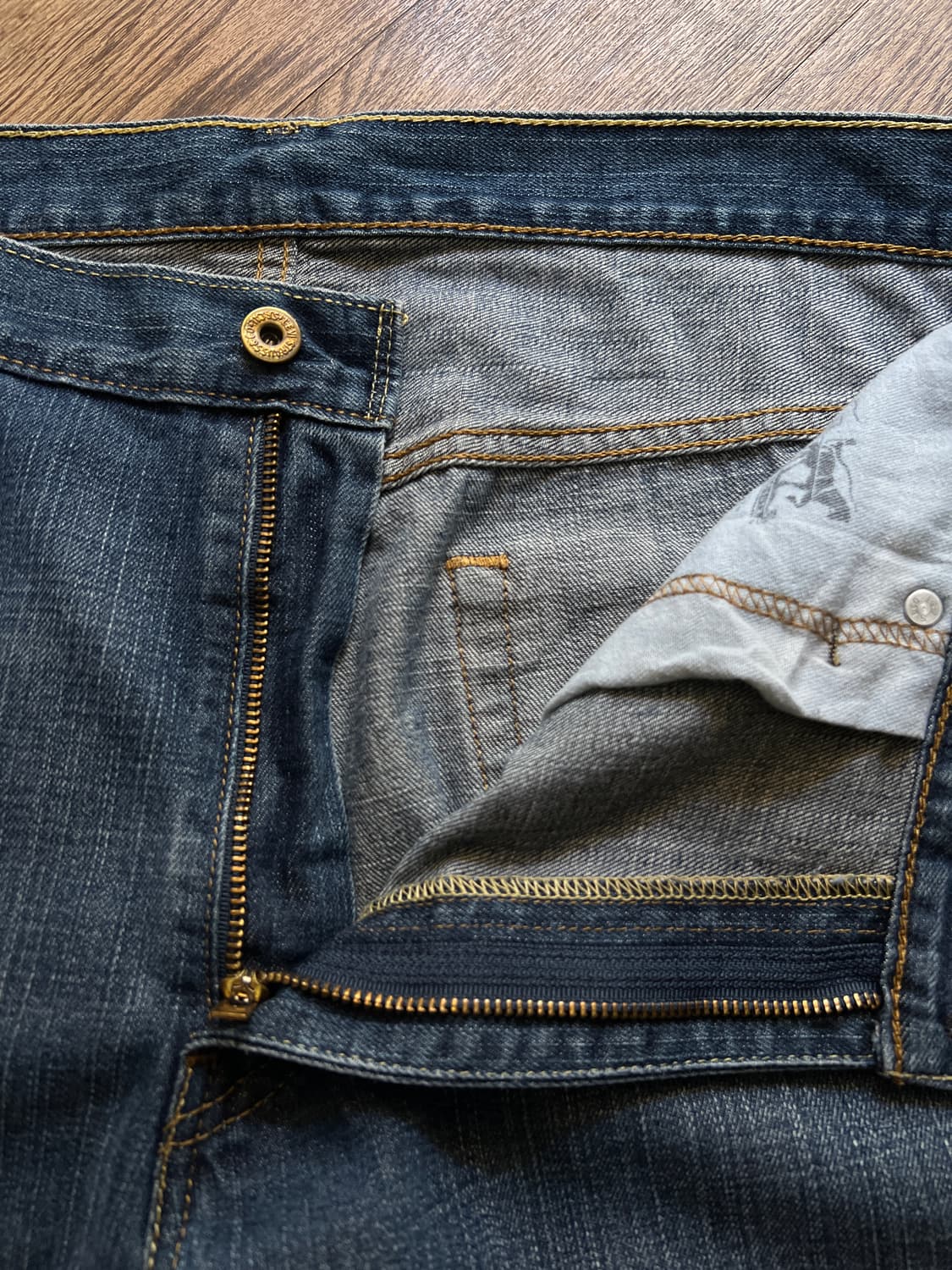 [36]리바이스 569 와이드핏 빈티지 워싱 데님 팬츠 상품이미지3