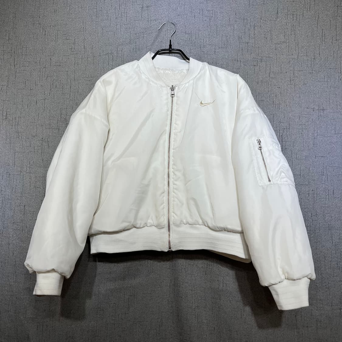 [정품] 나이키 리버서블 플리스 봄버 크롭 자켓  M 상품이미지4