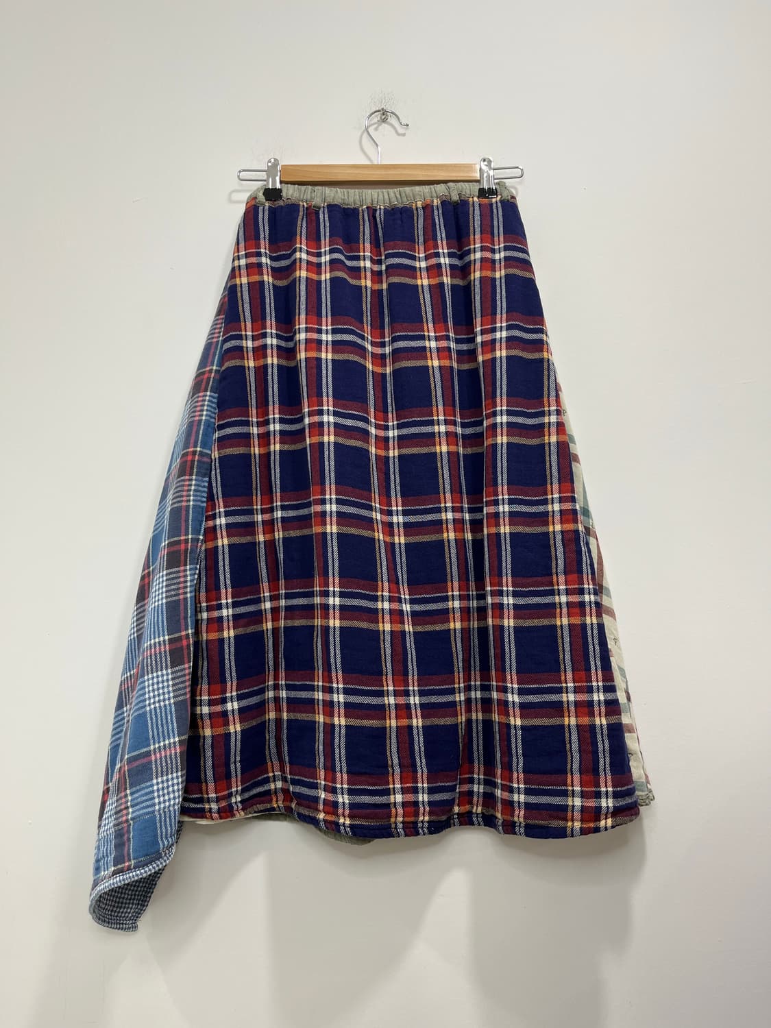 일본 빈티지 모리걸 바선생 패치워크 레이어드  롱스커트  상품이미지5