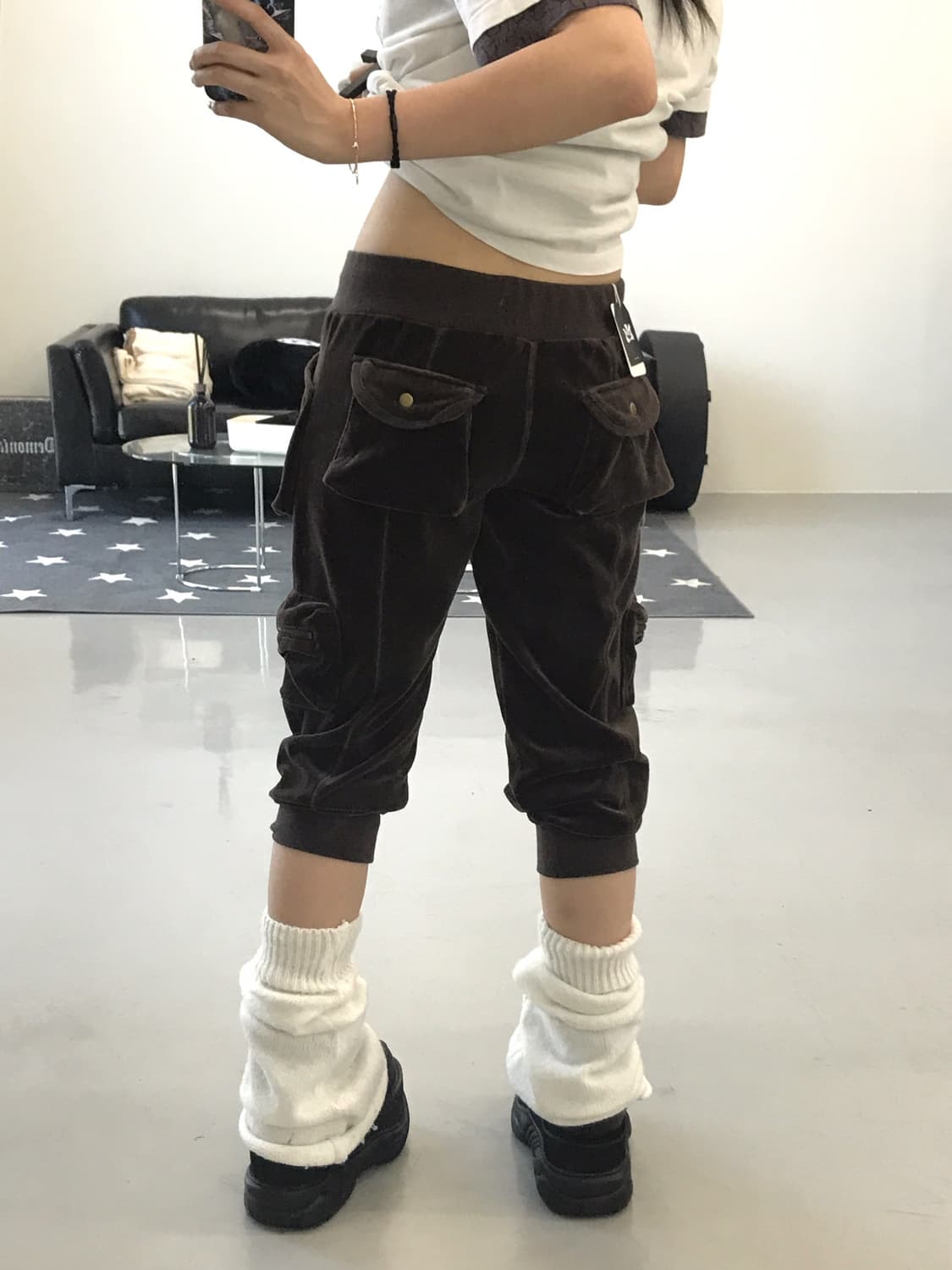 Jpn Y2k Velvet pants 상품이미지3