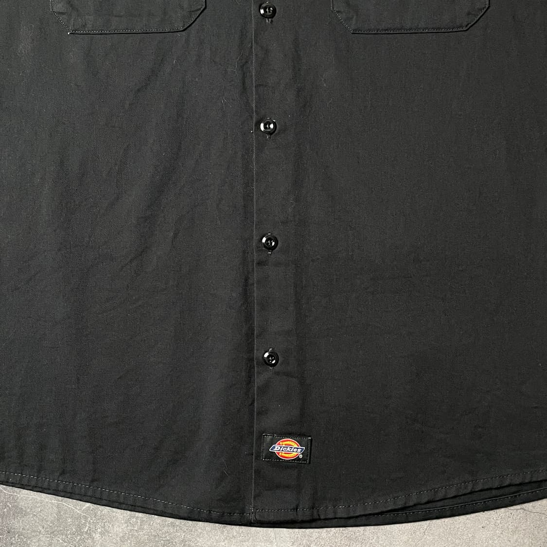 DICKIES 디키즈 빈티지 블랙 코튼 워크 셔츠 A00908 상품이미지4