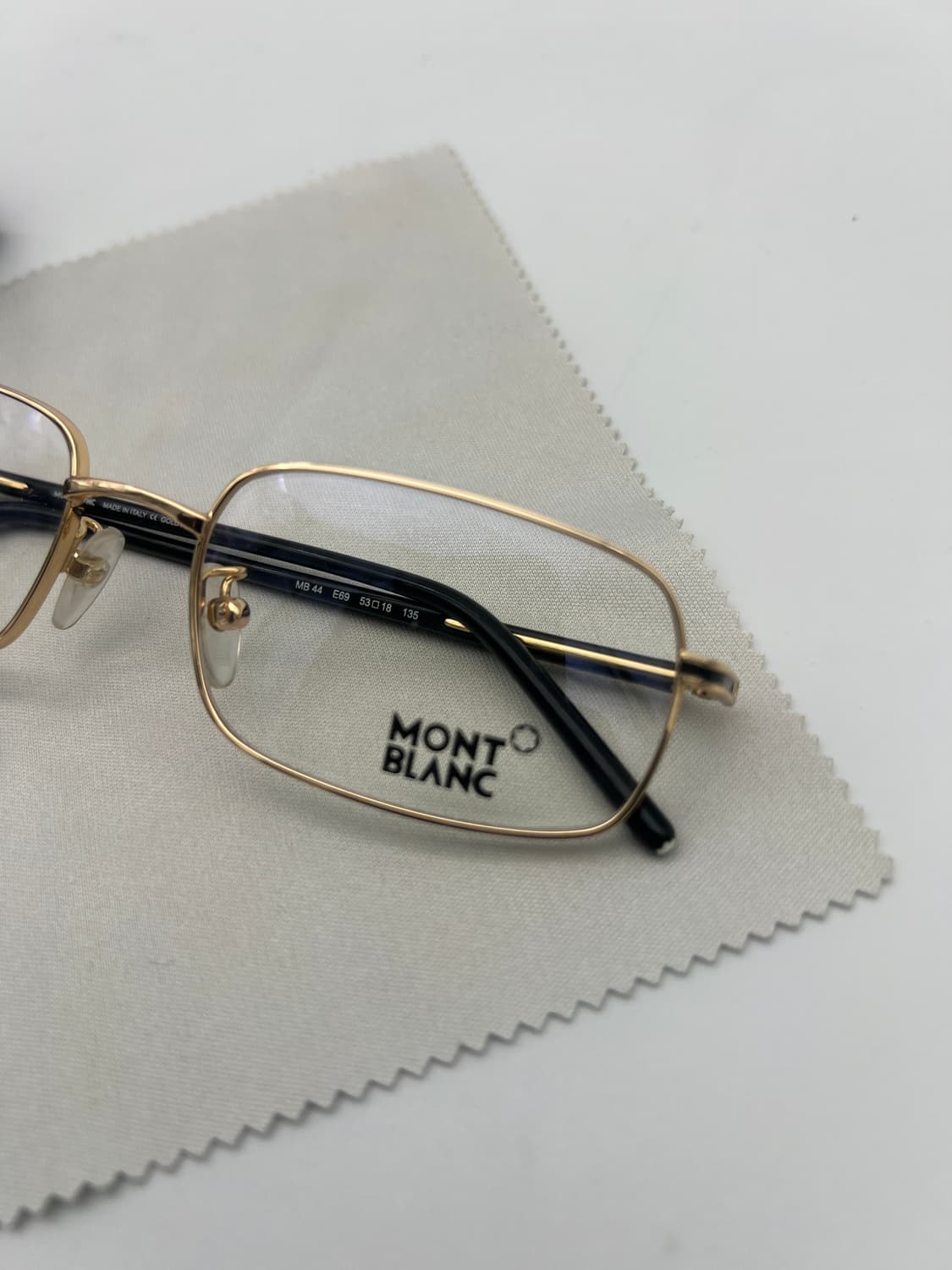 몽블랑 MONTBLANC 메탈 직사각 안경 MB 44 E69 상품이미지2