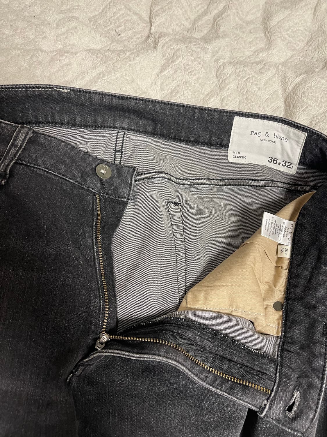 랙앤본(rag&bone)데님 팬츠 MUNICH Black W36 /L32 상품이미지6