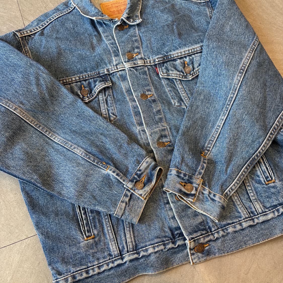 90s 90년대 멕시코 생산 리바이스 데님 자켓 상품이미지9