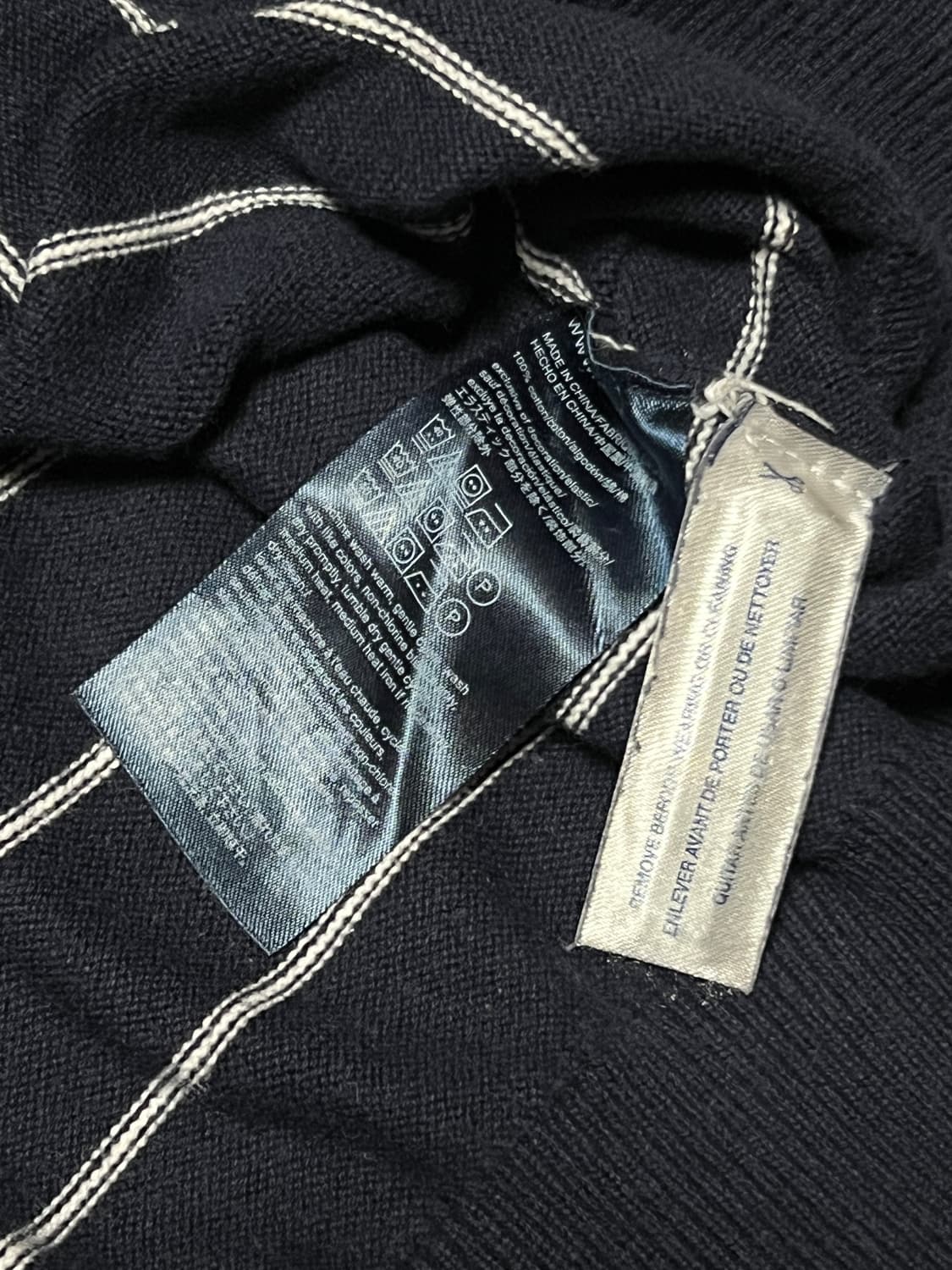 타미힐피거 스트라이프 니트 XL 네이비  상품이미지6