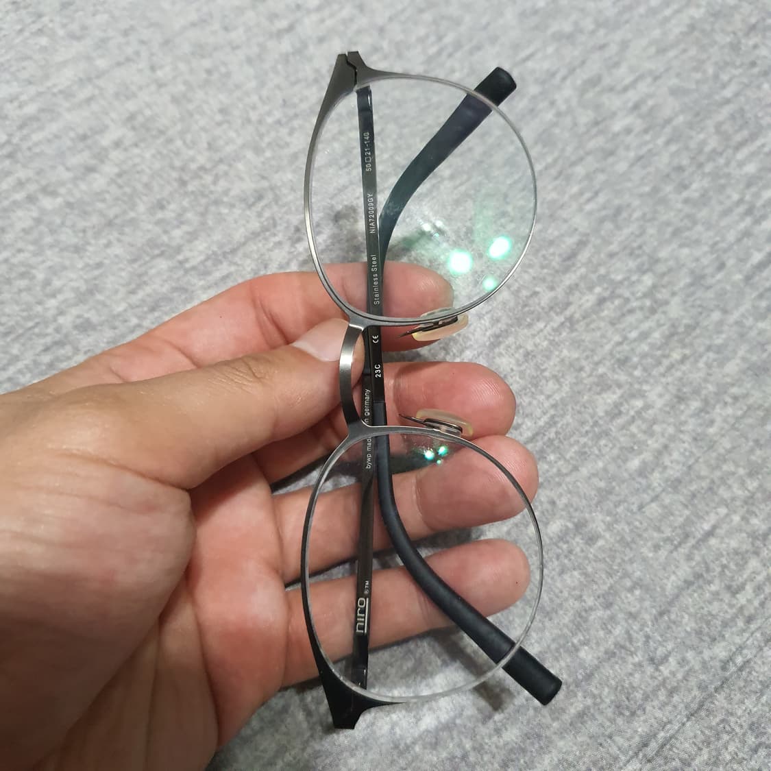 정품 니로 반무테 안경 독일제 상품이미지2