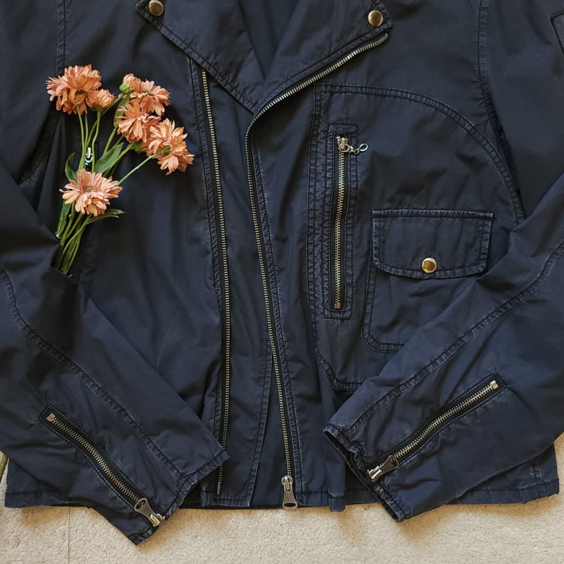 폴로 진스 바이커 자켓 라이더 자켓 코튼 L 상품이미지4