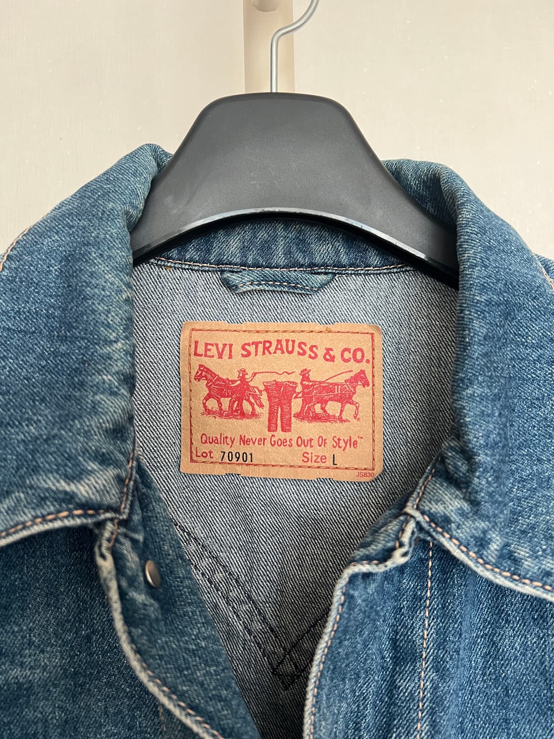 Levi's 70901 Western Denim Jacket - Medi 상품이미지3