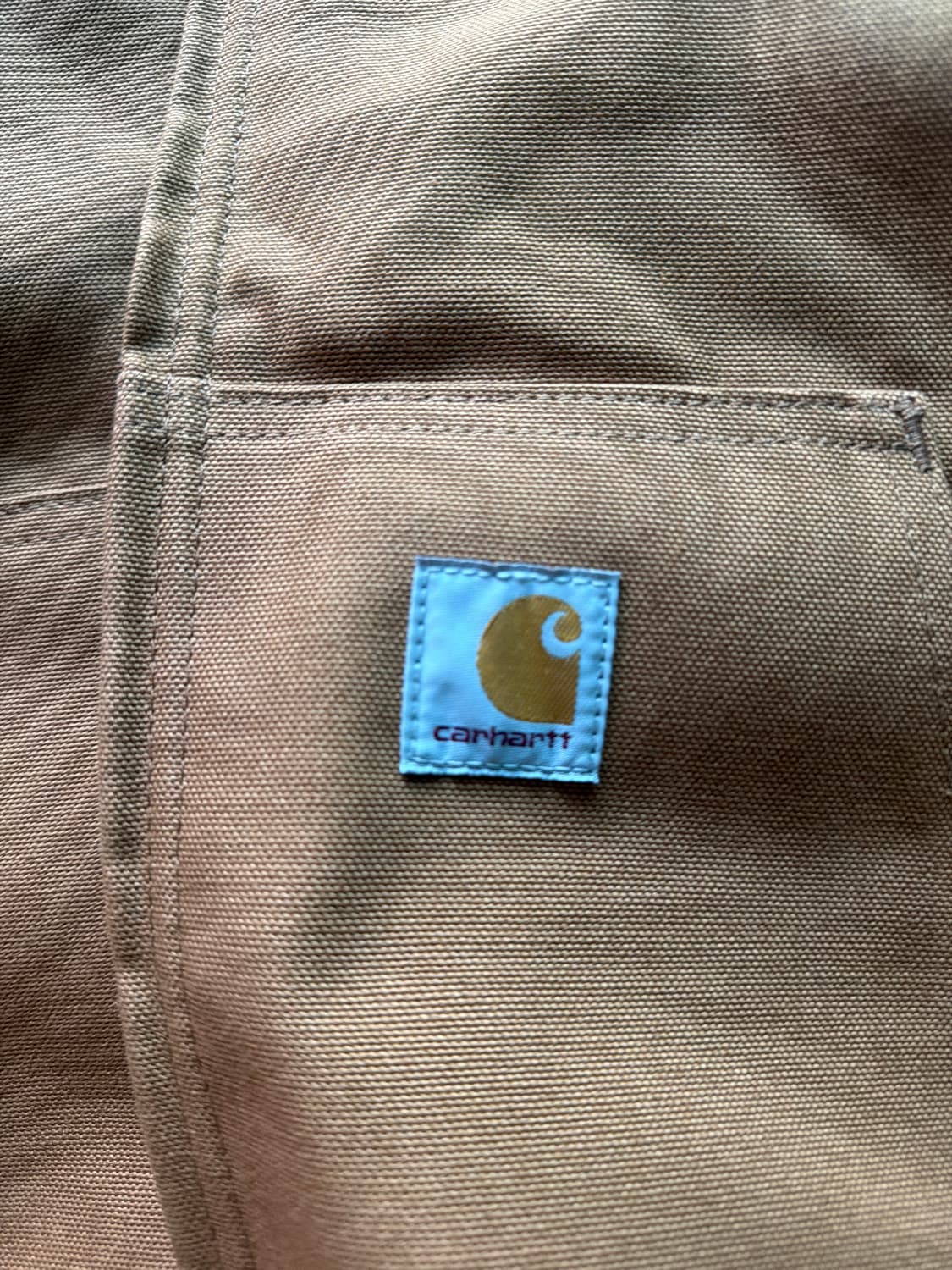 칼하트 루즈 핏 레귤러 펌 덕 플란넬 라인드 액티브 자켓 브라운 상품이미지3