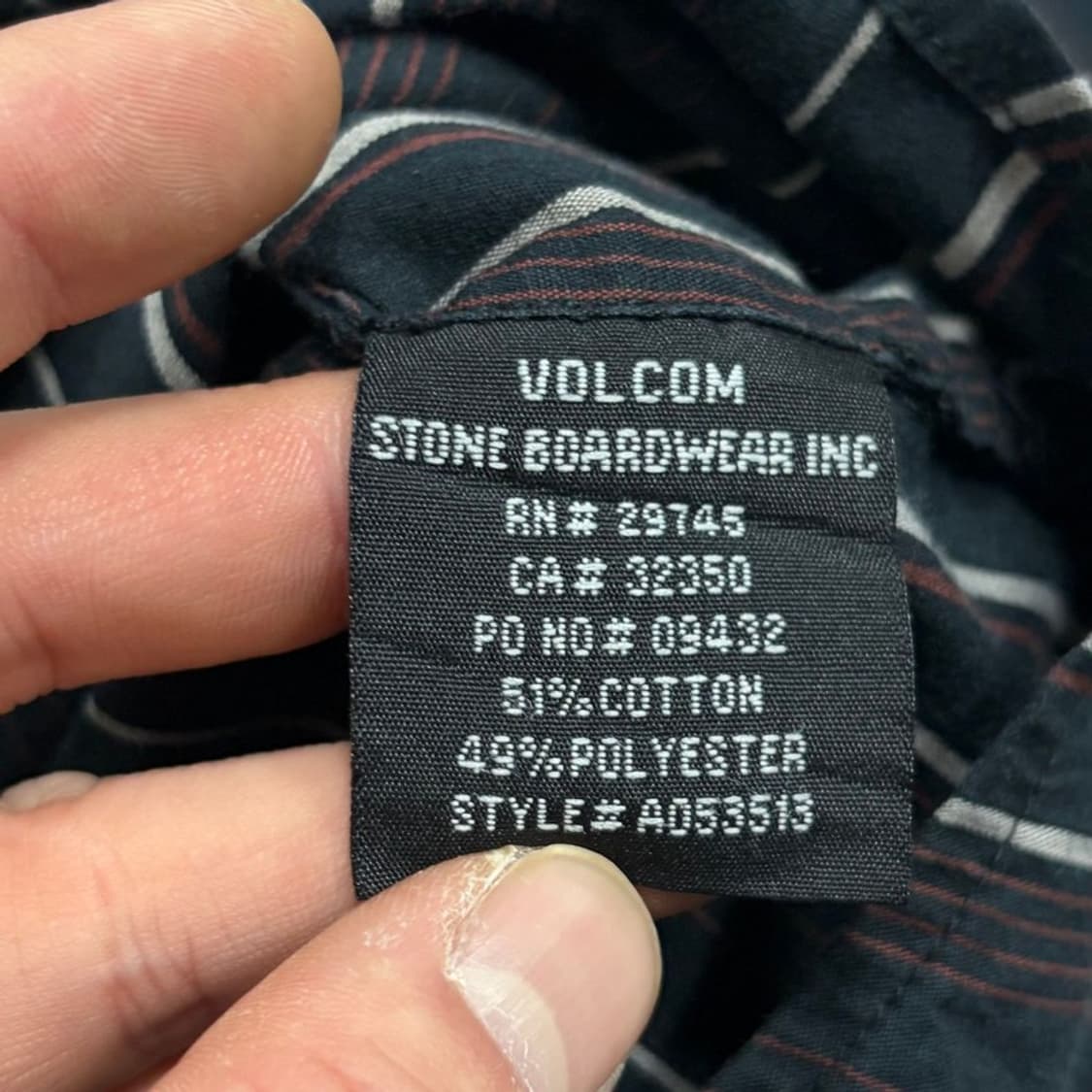 볼컴 원포켓 스트라이프 셔츠 v1661 상품이미지6