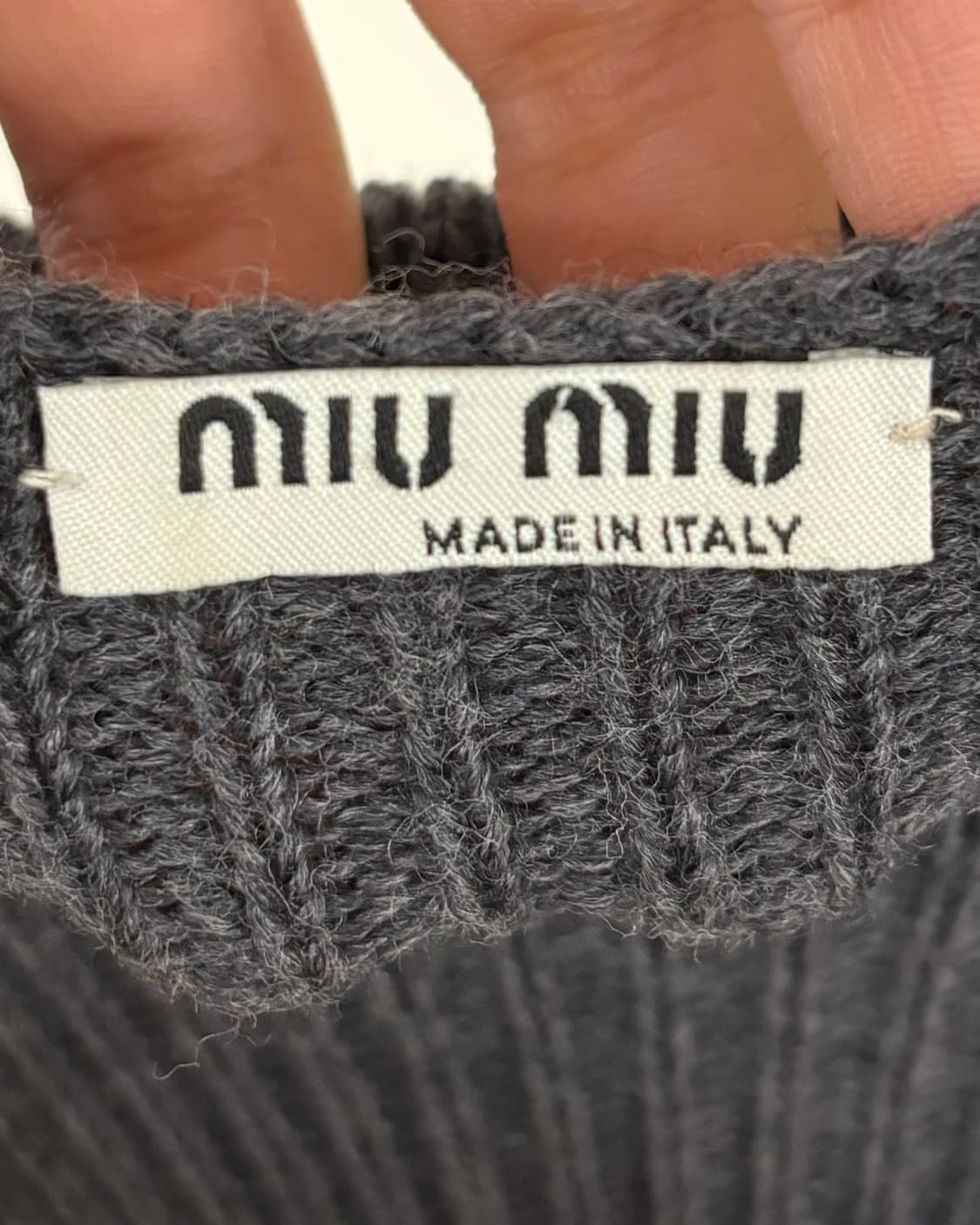 미우미우 울 니트 미니 원피스 상품이미지7