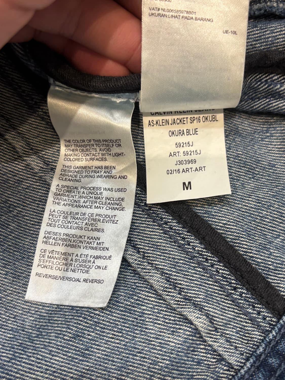 캘빈클라인진스 페이딩 데미지 청자켓 상품이미지10
