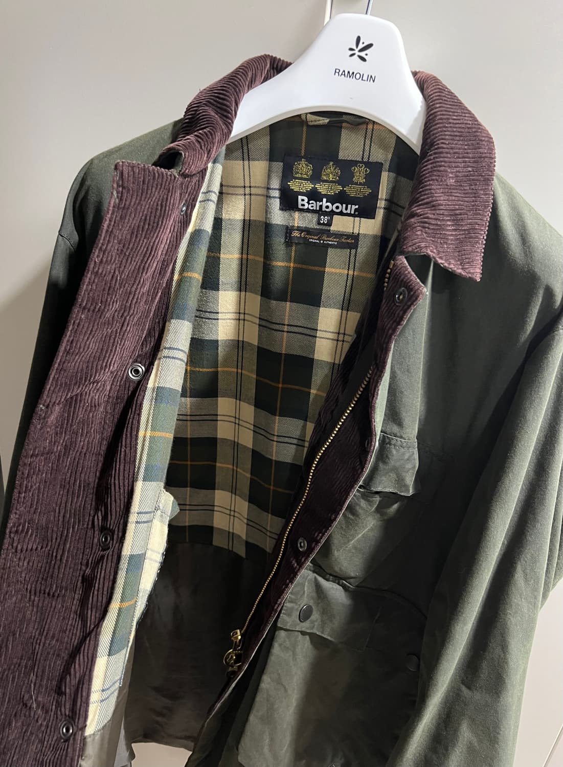 18fw 캡틴선샤인 바버 트레블러코트 38Size 상품이미지4