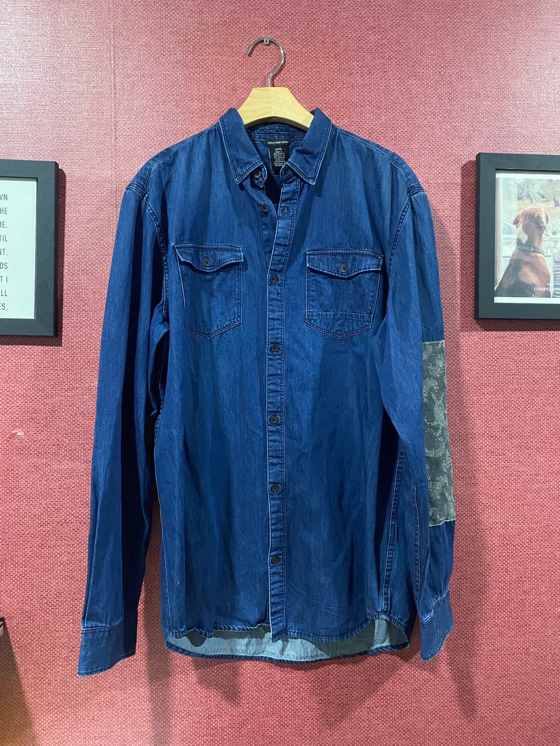 캘빈클라인 데님 셔츠 긴팔 패치 상품이미지2