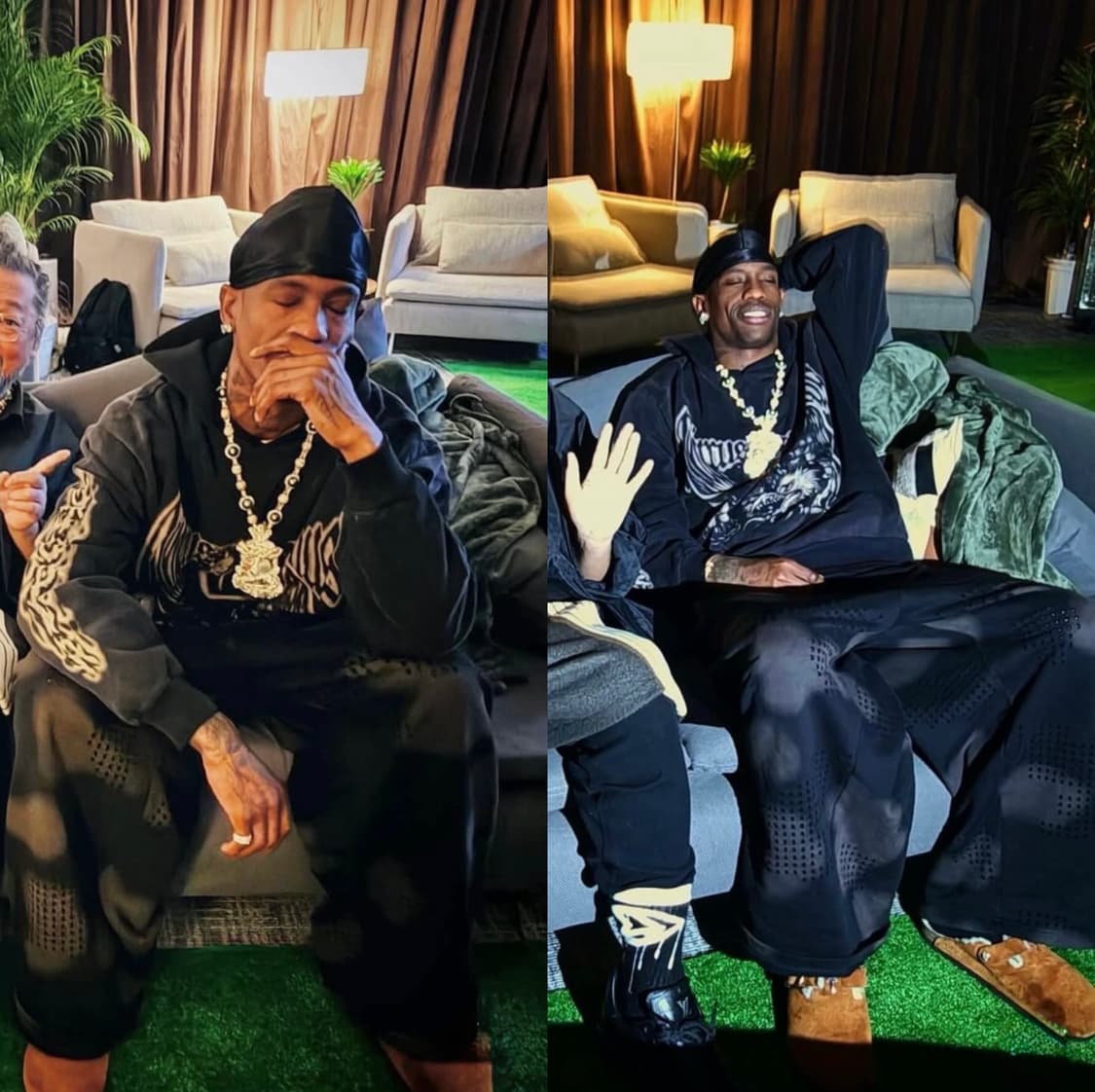 [XL] 트래비스 스캇 머천 후드 블랙 스프레이 후디 머천다이즈 MD 상품이미지2