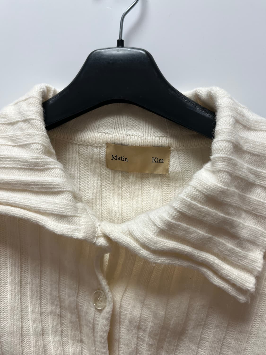 카라 단추 가디건 상품이미지2