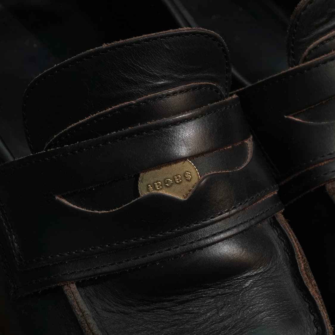 사카이 레더 더블 페니로퍼 상품이미지6