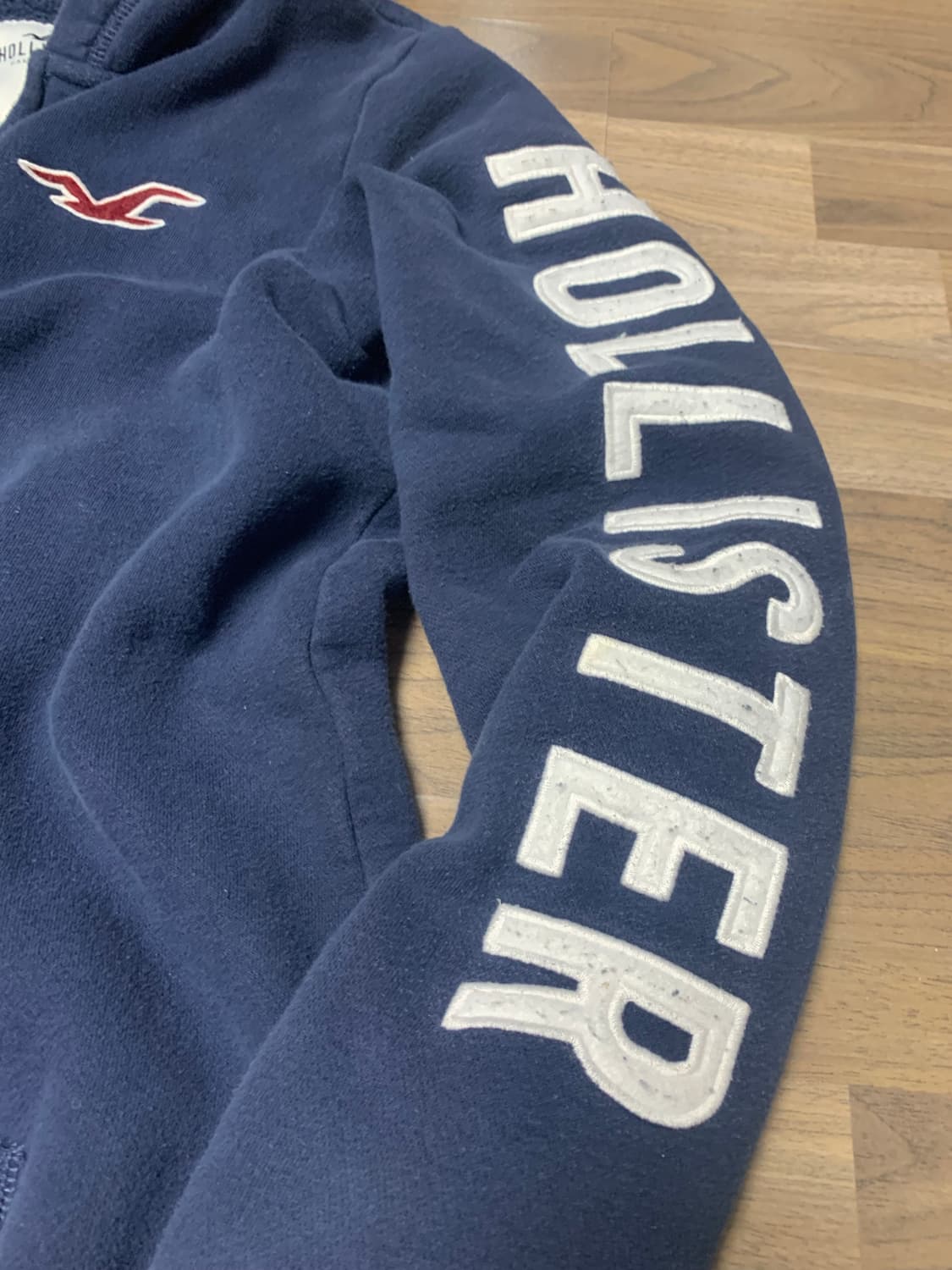홀리스터 후드집업,S,네이비 상품이미지5