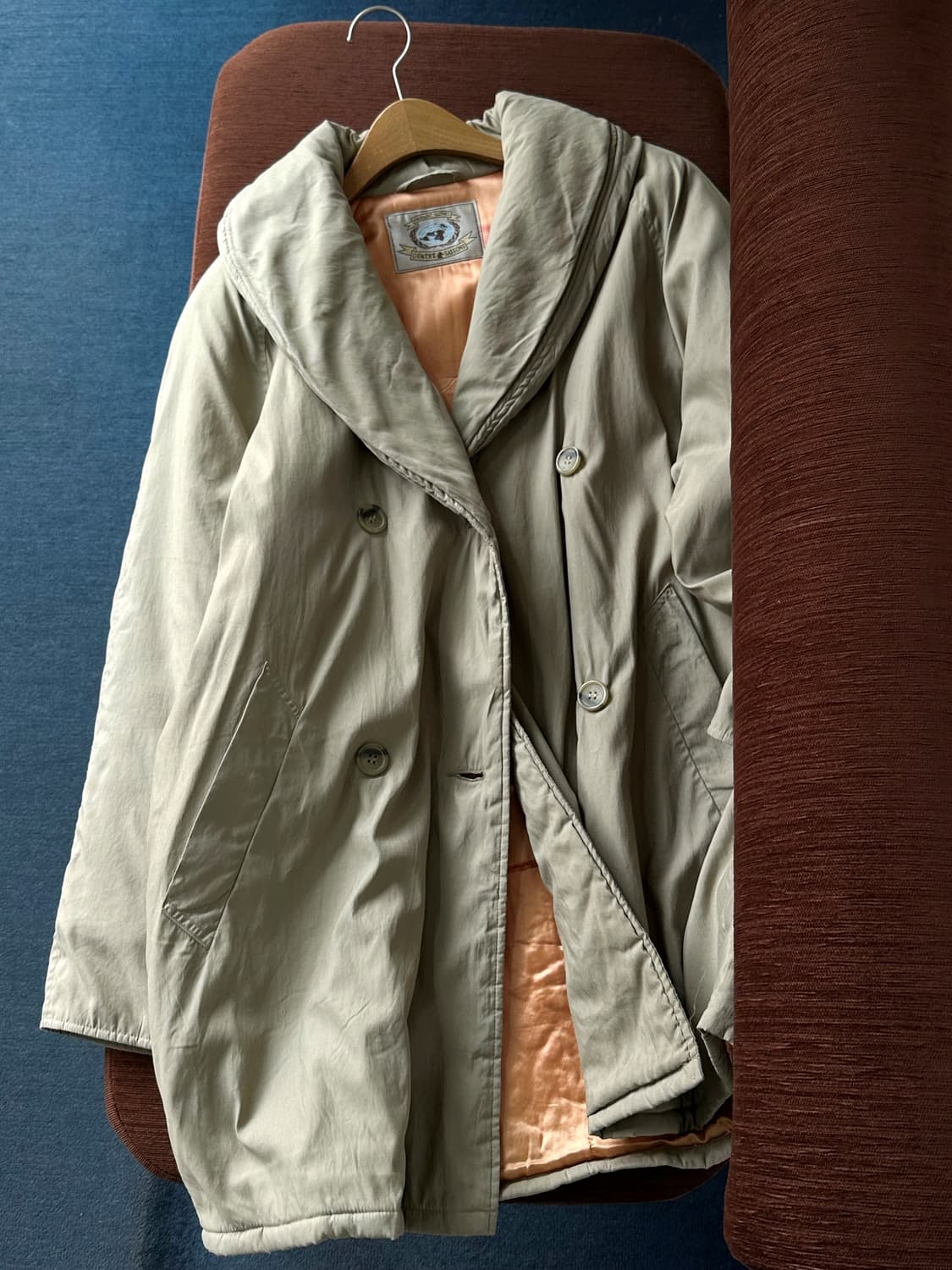 Padded over design double parka 상품이미지1