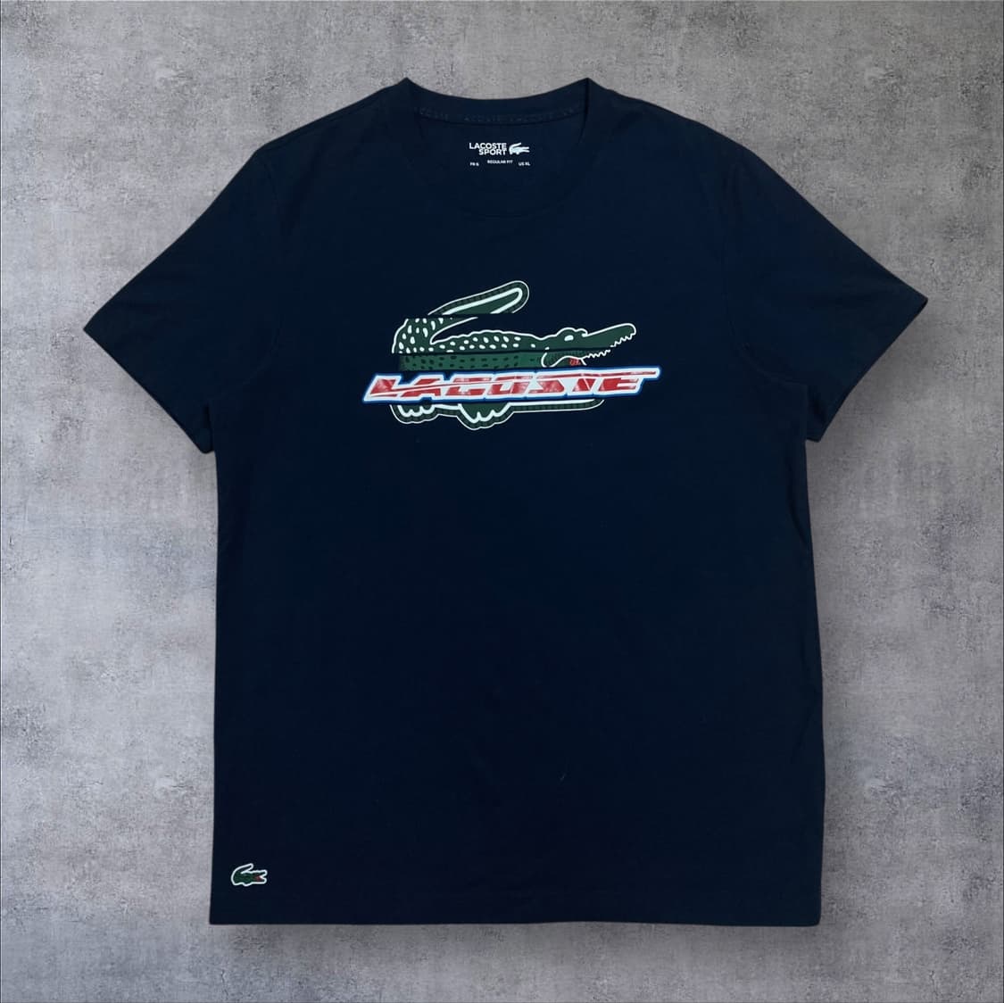 라코스테 빅로고 네이비 반팔티 상품이미지1