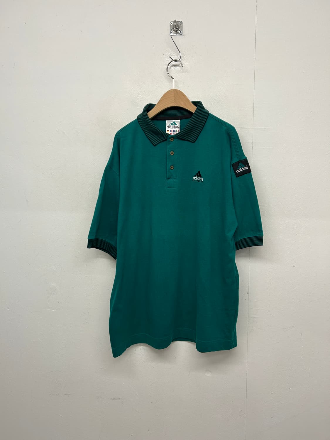 90s 아디다스 Equipment 폴로 셔츠 그린 상품이미지1