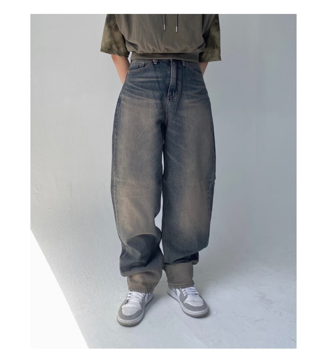 ootj 도매택 워싱 청바지 데님 팬츠 상품이미지1